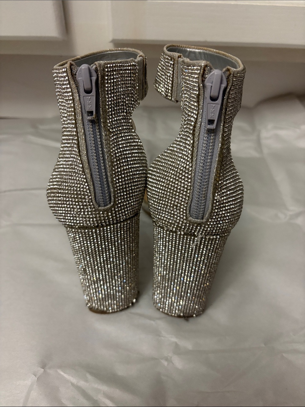 Gianni Bini Ronilynn Bling Jewel Embellished Dress Sandals - Picture 3 of 12